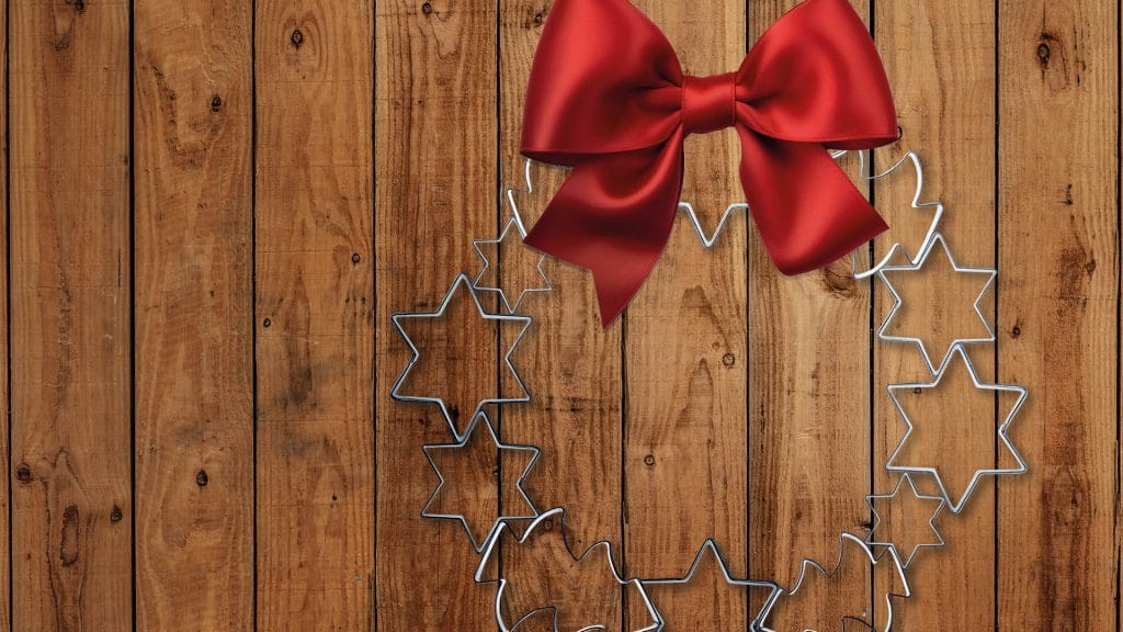 couronne de Noël en emporte-pièce pour biscuits