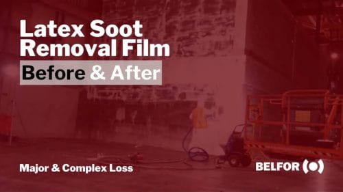 Latex Soot Removal Film Before & After