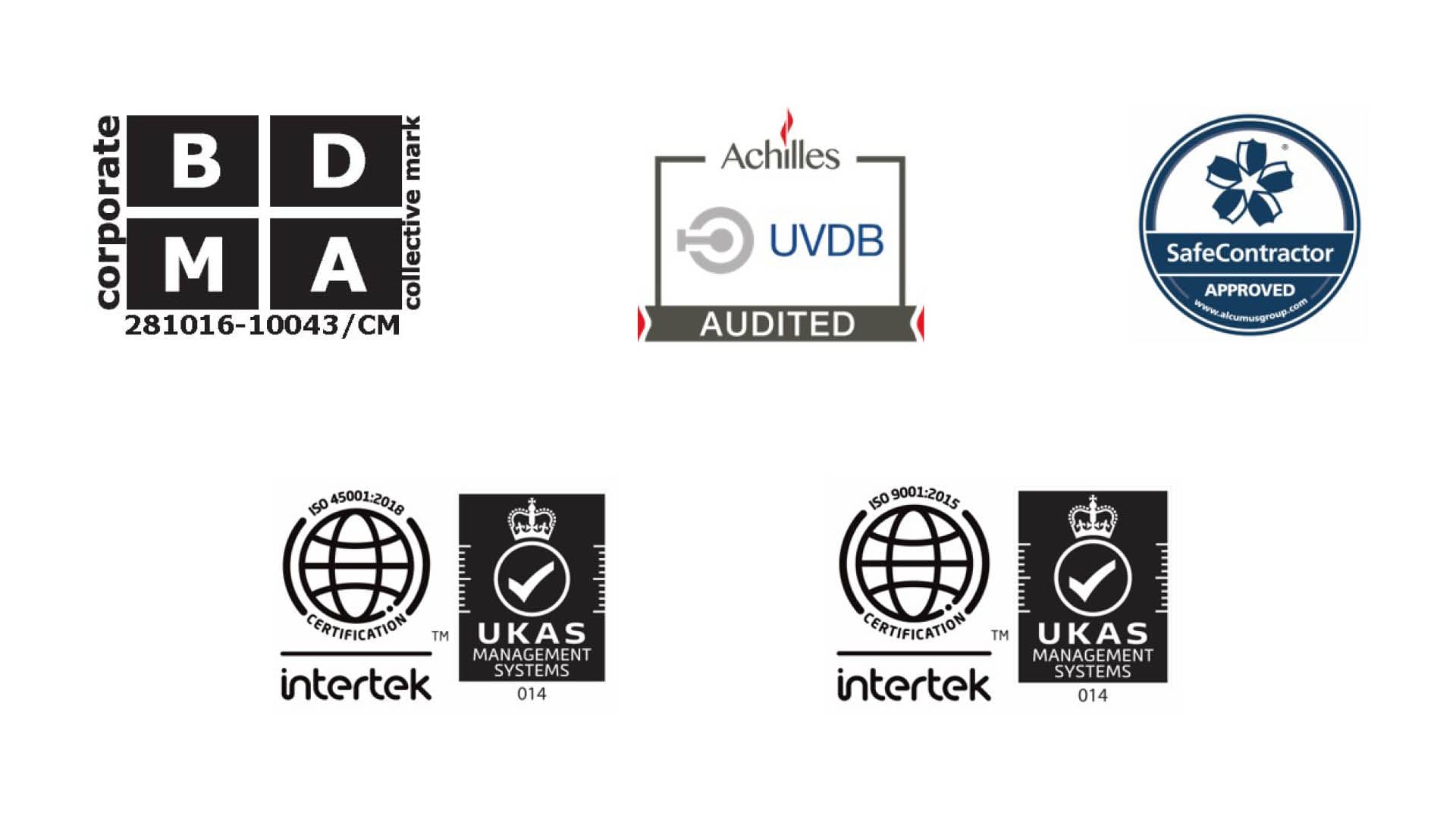 Logos of accreditations