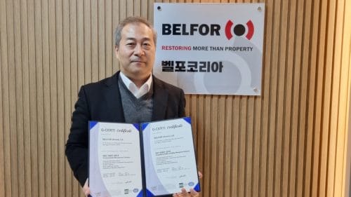 BELFOR Korea ได้รับการรับรองมาตรฐาน ISO 14001 และ ISO 45001