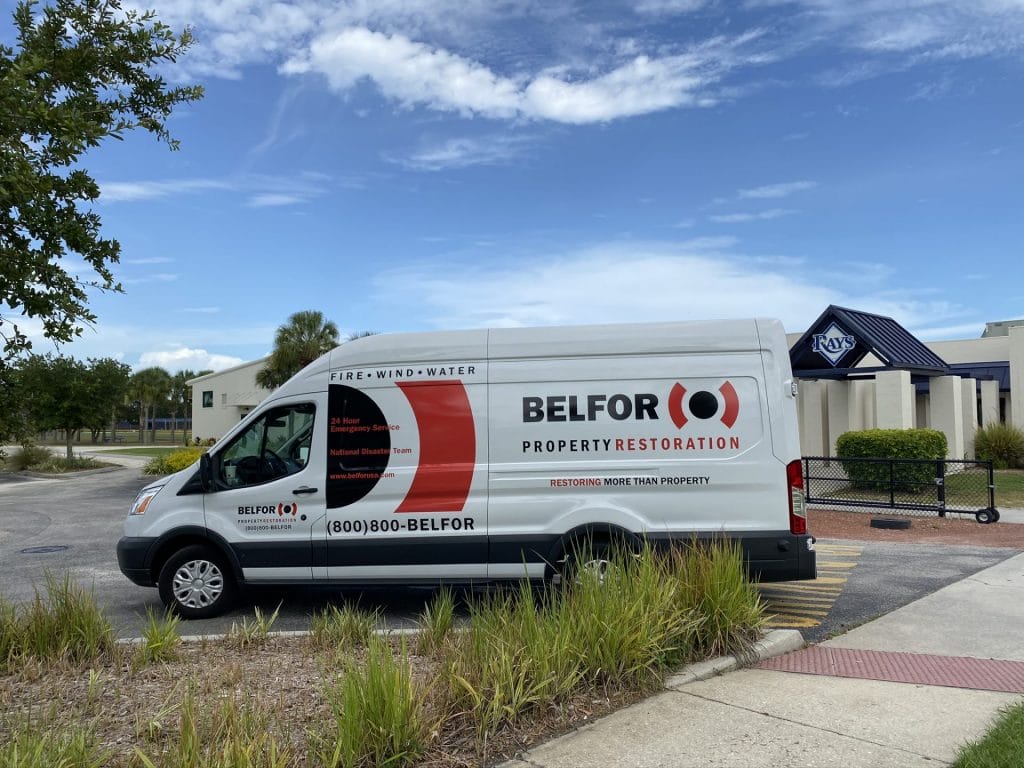 A Belfor property restoration truck